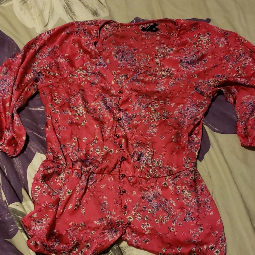 Banana republic Floral silk top - Medium